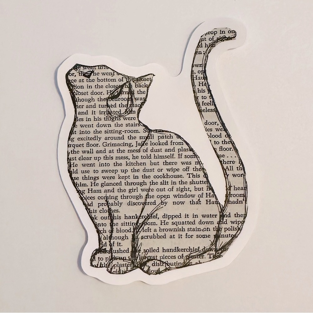 10/$10 Cat Book Sticker